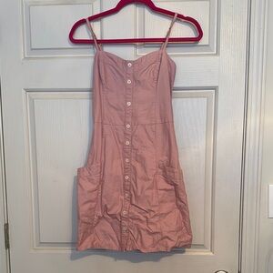 Pink Button-Down Sundress